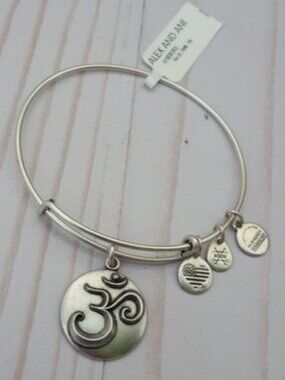 Om Alex & Ani Charm Bangle    #843